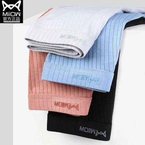 Cotton Mens Underwear Boxer Shorts Graphene Antibacterial Threaded Shorts