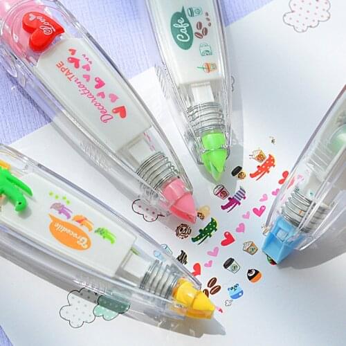 4M Cartoon Correction Tape Decoration Kawaii Stationery Student School Office Supplies Promotional Gift