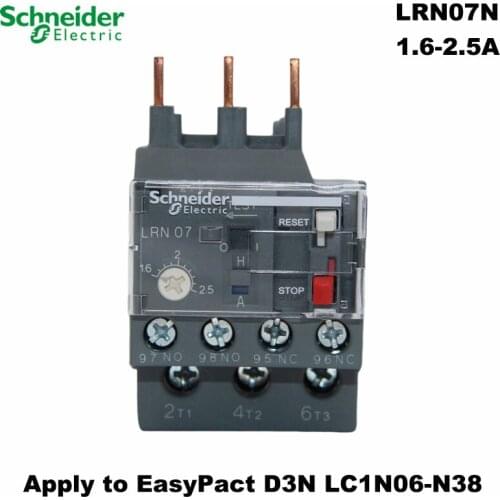 Schneider Electric LRN07N contactor LR-N07N 1.6-2.5A LC1N EasyPact D3N contactor thermal overload relay brand original export
