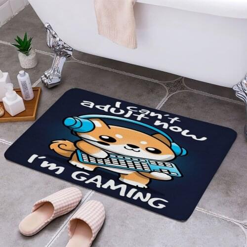 Gamer cant adult 3D Print Doormats Rectangle Non-Slip DoorMat Bedroom Kitchen Entrance Print Door rugs Dropshipping