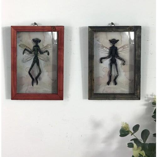 Creative Ghost Specimen Photo Frame Visual Effect Decorative Wood Picture Frame for Halloween