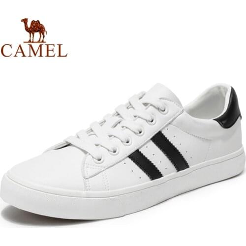 CAMEL Women Men Fashion Flat Shoes Lightweight Breathable White Sneakers Shoes Womens Canvas Shoes Mens Leisure Sports Shoes