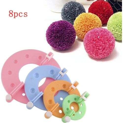 4 Sizes Pompom Maker Kit Knitting Crafts Plush Ball Making Tool Weaving Tools Quilting Tools Sewing Tools Sewing Accessories