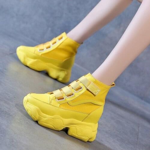 2020 New Fashion Women Casual Shoe Comfortable Platform Shoe Woman Sneakers Ladies Trainers chaussure femme High-top canvas shoe