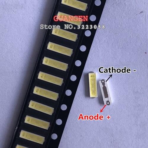 200pcs Original FOR Lextar LED Backlight 1W 7020 6V Cool white 80LM LCD Backlight for TV Application TV