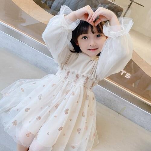 Girl Dresses Princess Mesh Dress For Girls Spring Autumn Children Party Dress Casual Style Girls Clothes