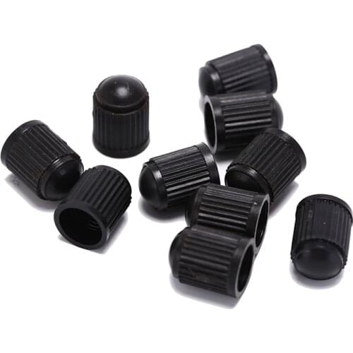 50Pcs Motorcycle Auto Wheel Dust Cover Lid Black Plastic Truck Car Tire Air Wheel Valve Stem Cap Tyre Valve Stem Caps