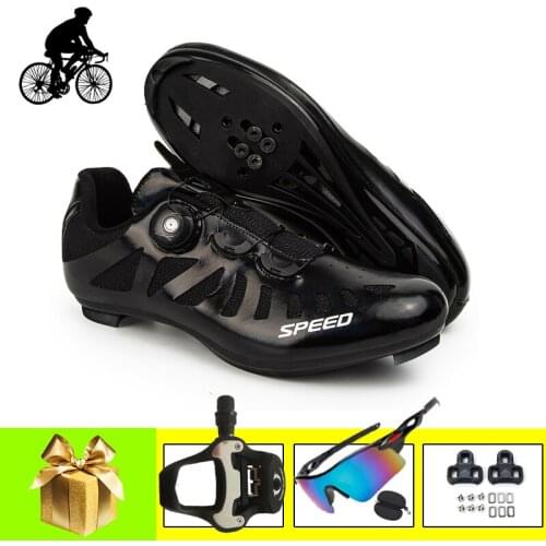 Road Cycling Shoes Add Pedals Sunglassses Wear-resistant Unisex Zapatillas Ciclismo Breathable Supertar Bicycle Riding Sneakers