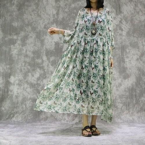 Women Loose Printed Dress(Inside Solid Color Spaghetti Strap Dress) Ladies Summer Plus Size Dresses Female 2020 Dress