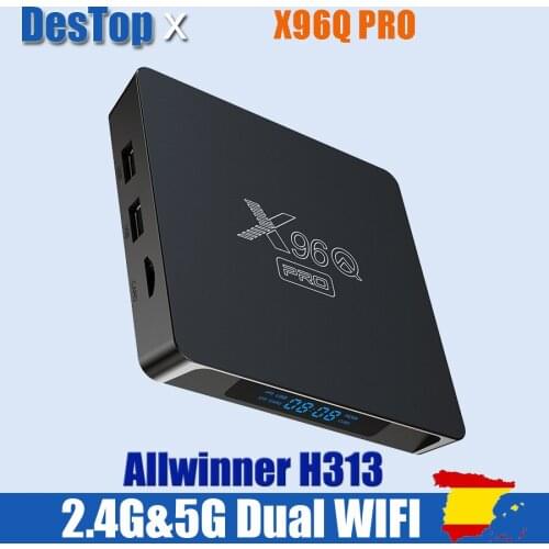 5pcs X96Q Pro Android 10.0 Smart TV Box Allwinner H313 Quad Core Set Top Box 2GB 16GB Android10 2.4G 5G Dual Wifi X96q x96 MINI
