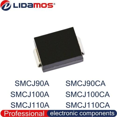 850PCS TVS SMCJ90A GGX SMCJ90CA SMCJ100A GGZ SMCJ100CA SMCJ110A GHE SMCJ110CA SMC DO-214AB SMD Transistor Diode High quality