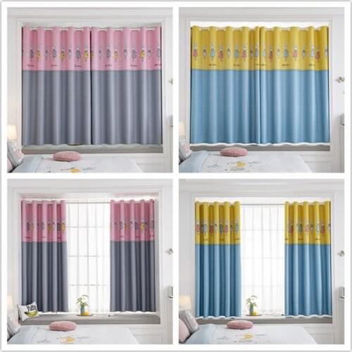 GY2845 Long-Eared Rabbit Printing 1PC Short Curtain Living Dining Room "Customise" Bedroom