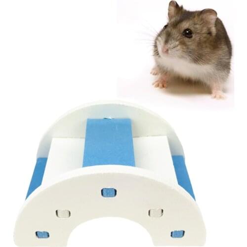 Hamster Ladder Rainbow Bridge Pet Toys Wooden Bridge Hanging Toys Small Animals Cage Accessories Pet Product