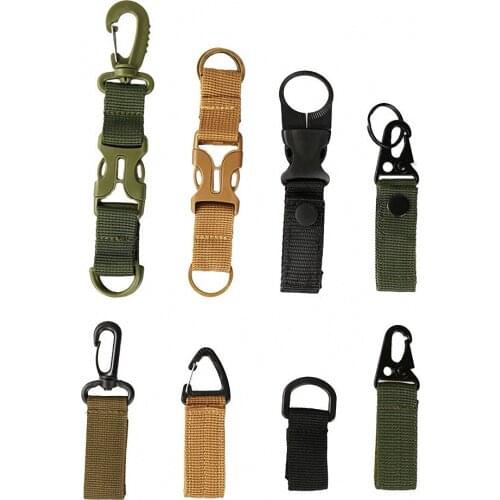 EDC Outdoor Carabiner Tactical Keychain Military Backpack Molle Clip Hook Sport Molle Buckle Camping Climbing Hiking Tool