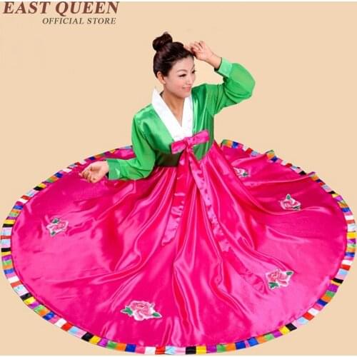 Korean Hanbok Korean Traditional Dress Hanbok Women Korean Dress Full Sleeve Ancient National Hanbok Clothing AA2256 Q