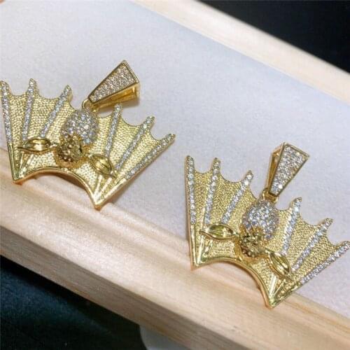 40mm 5pcs/lot High quality cz pendant,cute shape cubic zircon charm jewelry,bracelet/necklace component wholesale