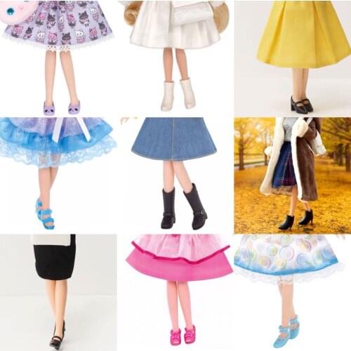 Hot Sell 1/6 Fashion Shoes For Blyth Dolls Fashion doll Shoes For 1/6 Licca Doll Mini Shoes For Momoko 1/6 BJD Doll Accessories