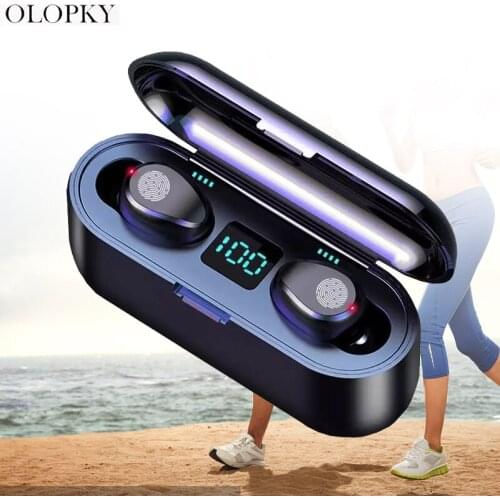New TWS Stereo Touch Control 5.0 Bluetooth Earphone Headphones Wireless Earbuds For 2000 mAh Auriculares Bluetooth Inalambrico