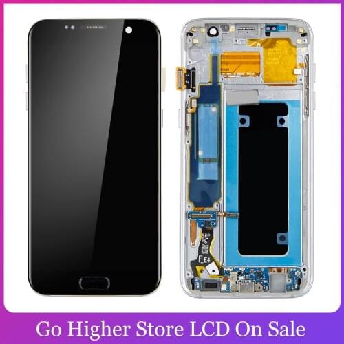 OLED For Samsung Galaxy S7 Edge G935 G935F LCD Display Touch Screen Digitizer With Frame For s7 edge