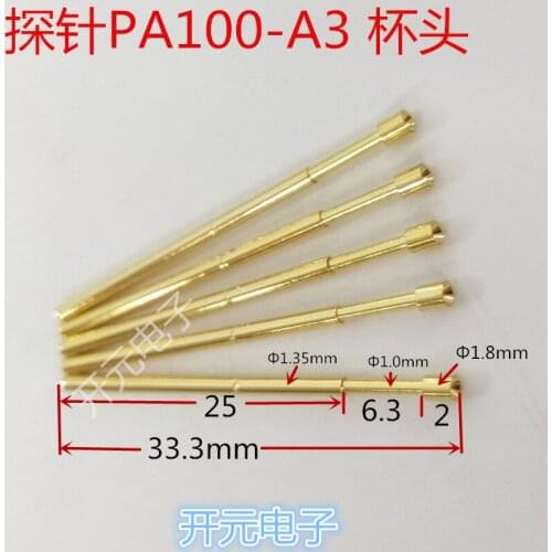 PA100-A3 Probe Test Needle PA100-A3 Cup 1.8 Concave 1.8mm Socket Probe Test Stand