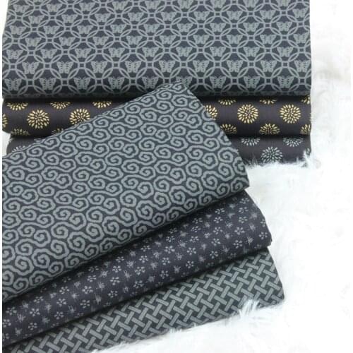 Half Yard Thin 100% Cotton Fabric Retro Geometric Print For Handmade DIY Bag Decoration Telas Tecido CR-1230