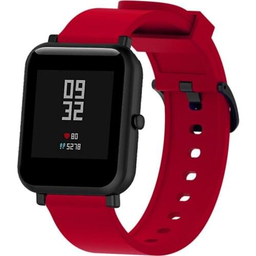 Strap Silicone Sport Strap For Xiaomi Huami Amazfit Bip Smart Watch 20MM Replacement Band Bracelet Smart Accessories