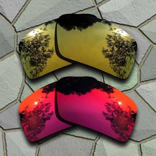 Yellow Golden&Violet Red Sunglasses Polarized Replacement Lenses for Oakley Eyepatch 2