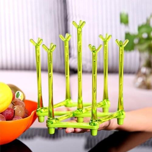 Baby Feeding Bottle Rack Drying Nipple Stand Cup Storage Folding Drainer Dryer