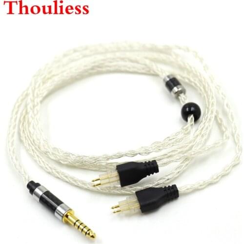 Thouliess 1.25m 8Core Silver Plated OCC Headphone Replacement Cable For Sennheiser HD580 HD600 HD650 HDxxx HD660S HD58x HD6xx