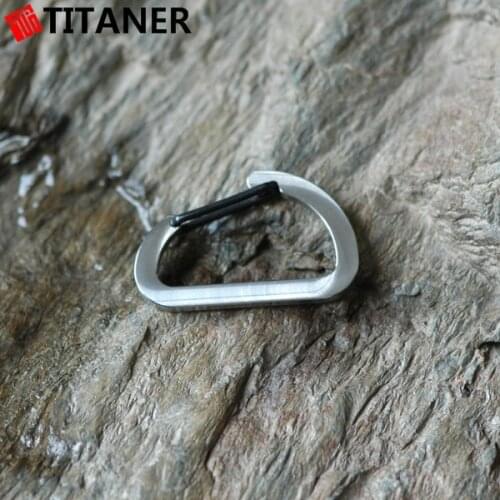 High Quality Titaner Titanium Carabiner Bulk Mini Key Chain Quick Release Clip Split Ring Outdoor Camping Gear Buckle Travel Kit