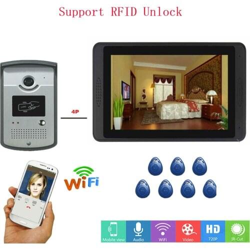 SmartYIBA Smart WiFi Video Doorbell ID Camera Visual Intercom Doorphone Home Security Monitor Waterproof Door Panel 1000 TVL IR