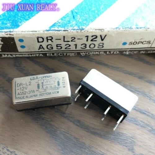 [In stock] Brand new original Relay DR-L2-12V Double coil high frequency gold sealed relay