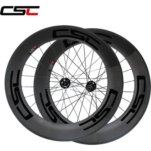 CSC Disc brake carbon bike wheels 23mm Width 88mm Tubular cyclocross wheelset Thru Axle hub D791SB/D792SB