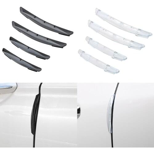 Scratch Protector Door Edge Guards Anti-collision Adhesive Car Sticker 4Pcs/set Trim Molding Protection Strip