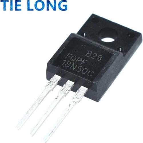 10PCS FQPF18N50C TO-220 18N50C TO-220F 18N50 TO220 FQPF18N50 TO220F MOSFET transistor N-CH new and original IC Chipset