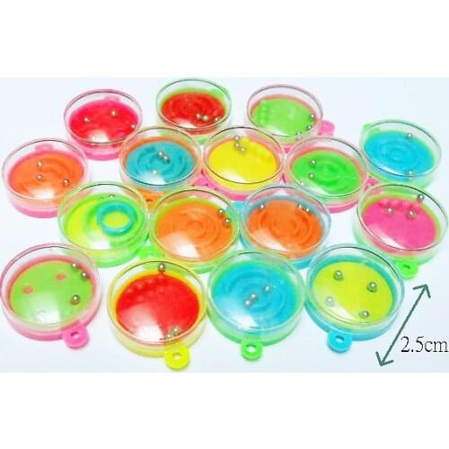 10pc Maze Game Bead Charms Fashion Girl Kids Jewelery Chip Necklace Vintage Cup Cake Topper Decoration DIY Home Craft carnival