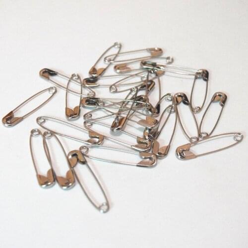 100pcs/lot Needles Safety Pins Silver Assorted Size 19mm 36mm 46mm 56mm Silver Ordinary Metal Sewing Craft Needles Safety Pins