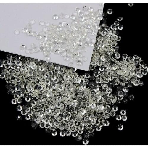 1000pcs 3/4/5mm Transparent Rhinestones Loose Clear Crystal FlatBack Trim Strass Glitter DIY Nail Craft Jewelry Phone Decoration