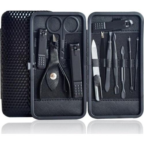 12pcs/Set Manicure Nail Clippers Set Scissors Pedicure Stainless Steel Household Portable Cutter Kit Nail Clipper For Nail Tool