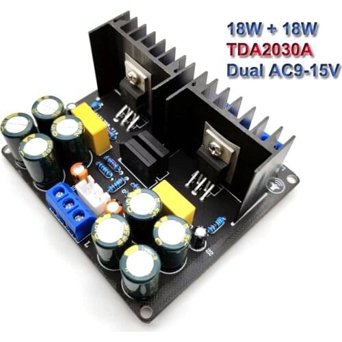 2*18W TDA2030A Power Audio Amplifier Board Class AB Stereo HiFi Amplificador Home Theater DIY AMP