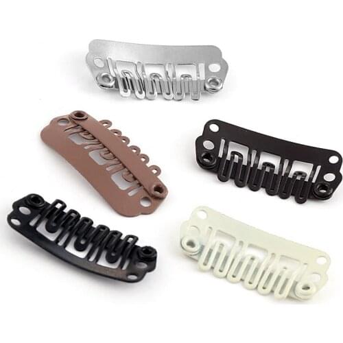 20pcs Mini U Shape Snap Metal Pin Clips Iron Hairpins Hair Extensions Tool Women HairStyling Salon Beauty Hair Accessories