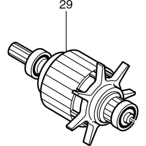 AC220-240V MAKITA 619058-4 BTD040 BTD060 BTD061SHG BTW070 BTD042 BTD062 BTD072 BTW070DNZ BTD060Z Rotor