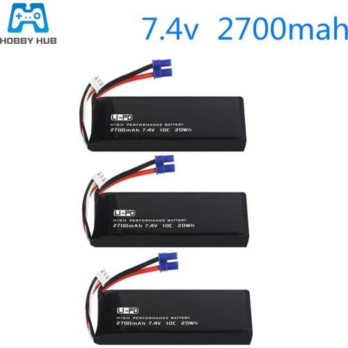 Original for Hubsan H501S H501C H501W X4 7.4V 2700 mAh 2S lipo battery 20wh 10C battery For RC Quadcopter Drone Parts battery