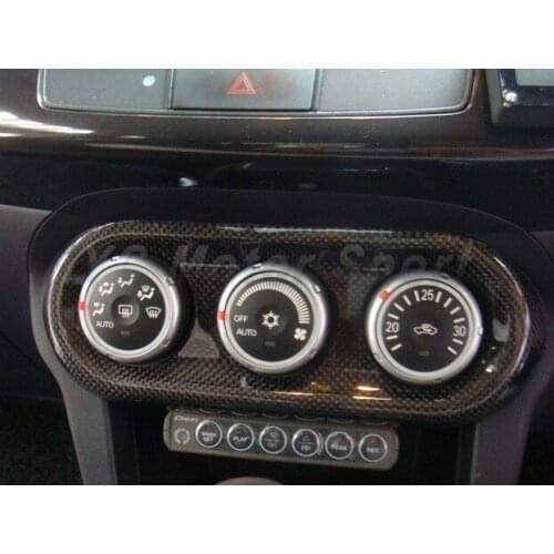 Car Accessories Carbon Fiber Air Control Panel Cover Fit For 2008-2012 EVO X EVO 10 RA HVAC Control Panel Cover