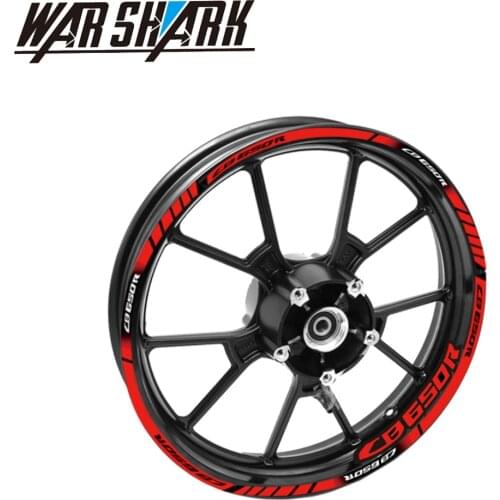 For HONDA CB650R CB 650R HOT SALE Motorcycles wheel stickers Reflective Rim moto Reflective sticker