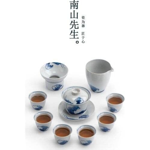 Ceremony Tea Set Chinese Kung Fu Ceramic Modern Tea Set Simple Charms Aesthetic Gift Box Tetera Porcelana Teaware Sets BG50TS