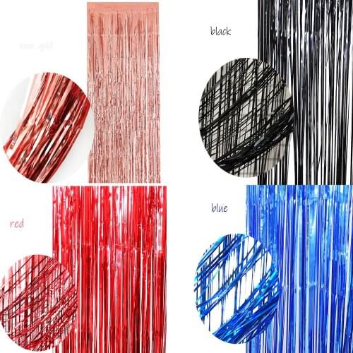 Birthday Party Wedding Festival Decoration Shiny Door Curtain Celebration Background Wall 2M