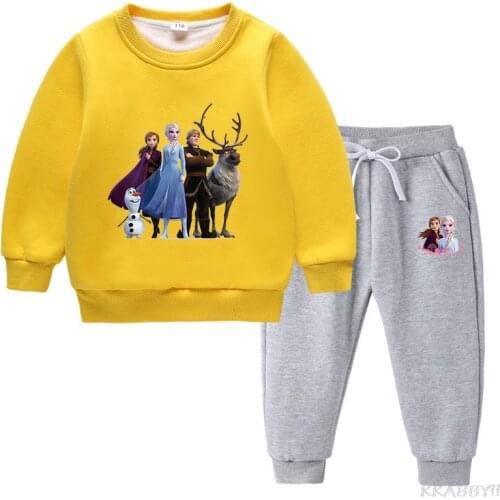 Autumn Winter Kids Girls Clothes Hooded+Pant 2pcs Outfit Children Clothing Suit For Boys Clothing Sets