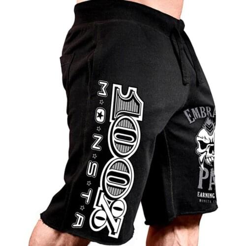 Men New Cotton Shorts Mens loose Short Trousers Fitness Bodybuilding Jogger Mens Brand durable Sweatpants Fitness Workout Short