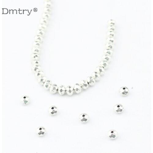 Dmtry 50g/lot Wholesale Fashion Jewelry Findings Charms Antique Silver Plated Metal Zinc Alloy Beads Christmas Gift LC0155